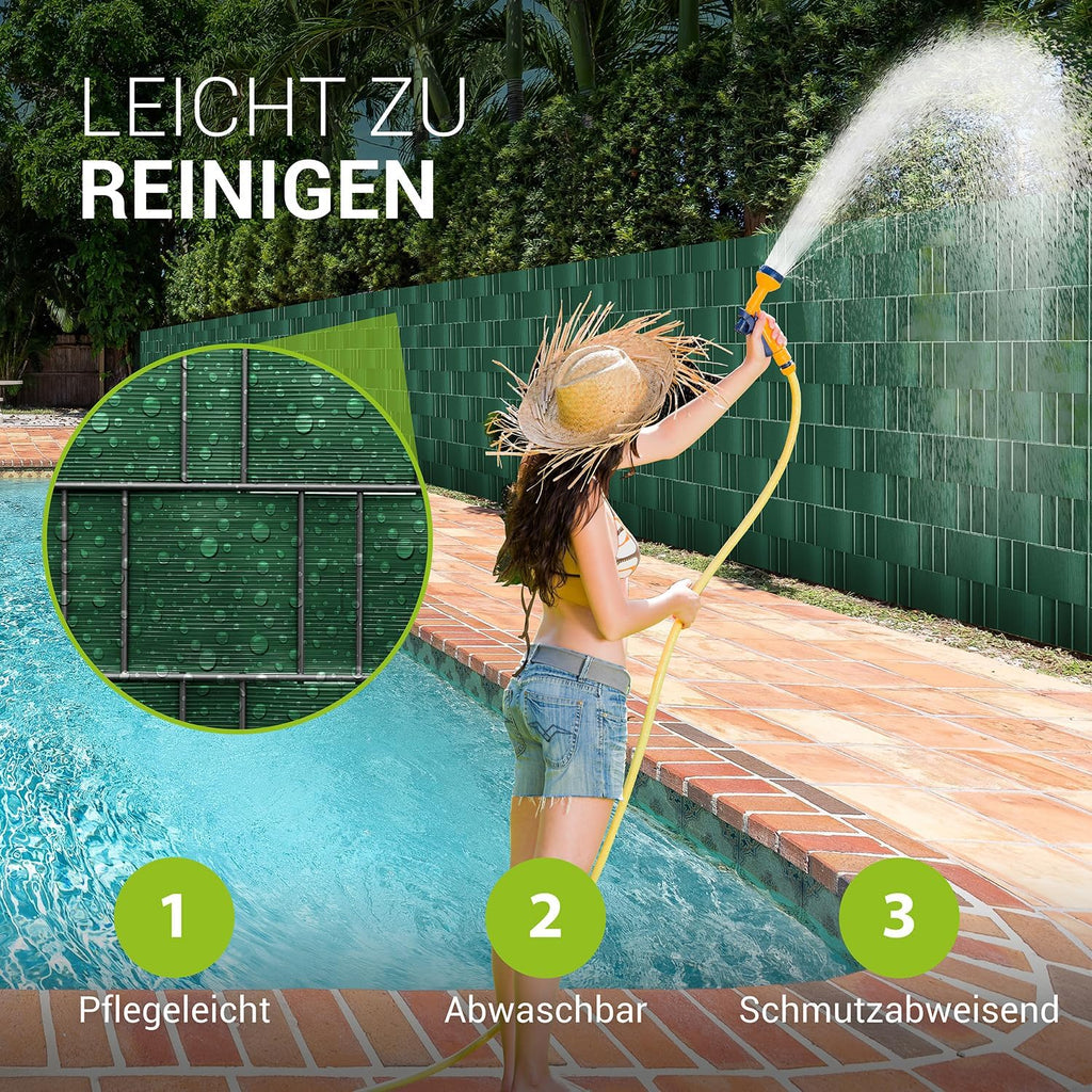 Sichtschutz, Grau für Balkon – Detailansicht 20