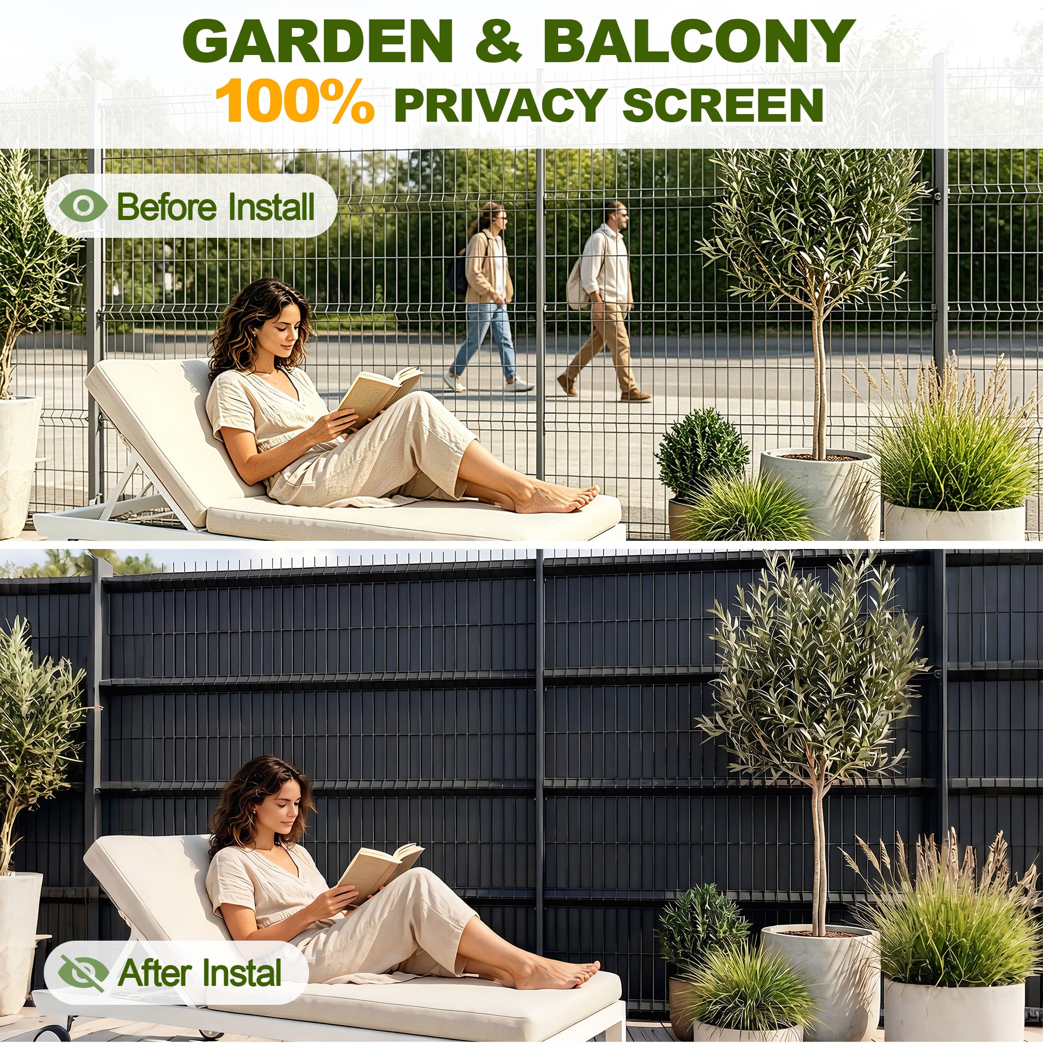 Sichtschutz, Grün für Garten und Balkon – Detailansicht 15