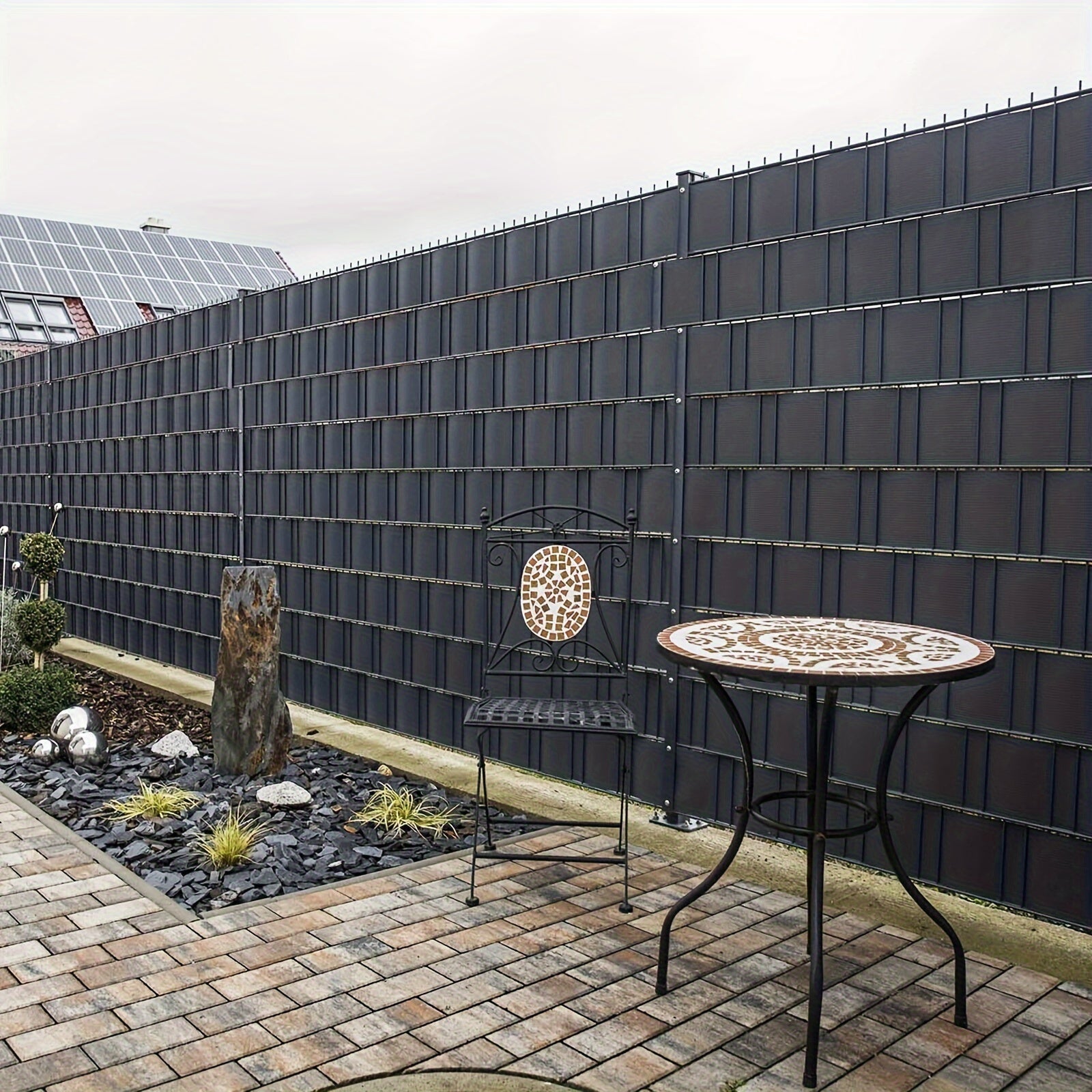 Sichtschutz, Hellgrau für Garten – Detailansicht 3