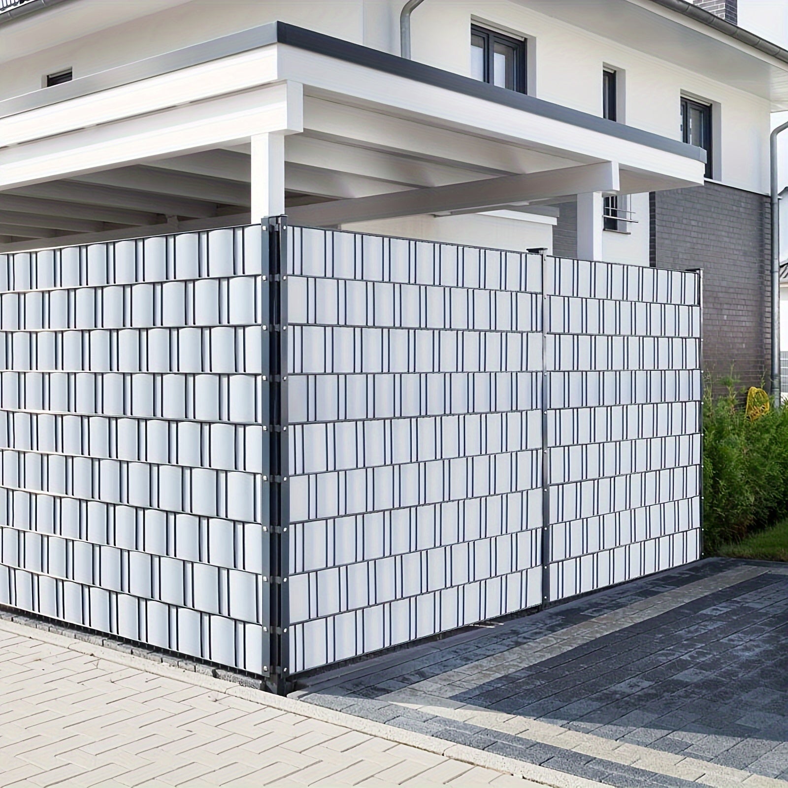 Sichtschutz, Hellgrau für Garten – Detailansicht 4