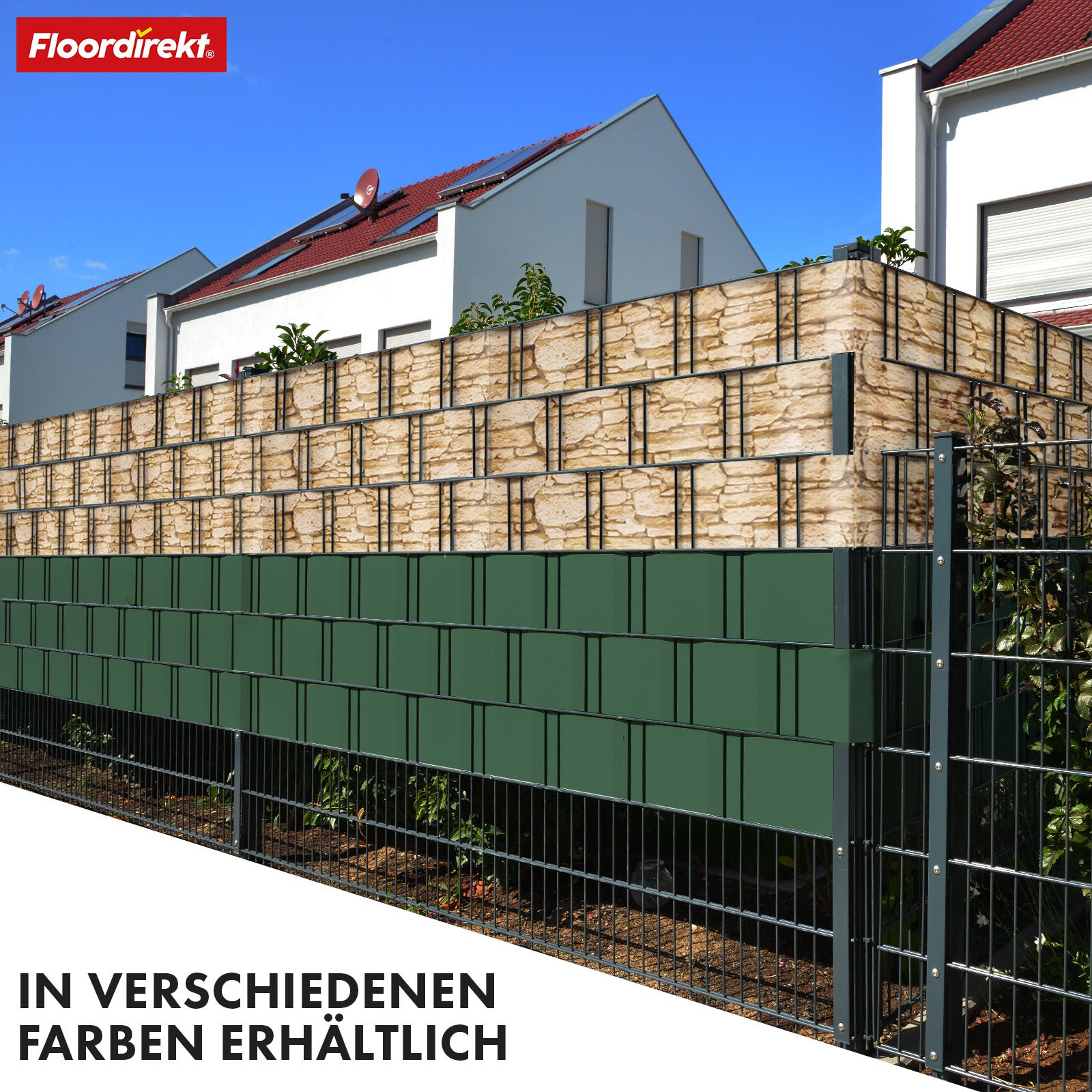 Sichtschutz, Kiesoptik für Balkon und Garten – Detailansicht 7