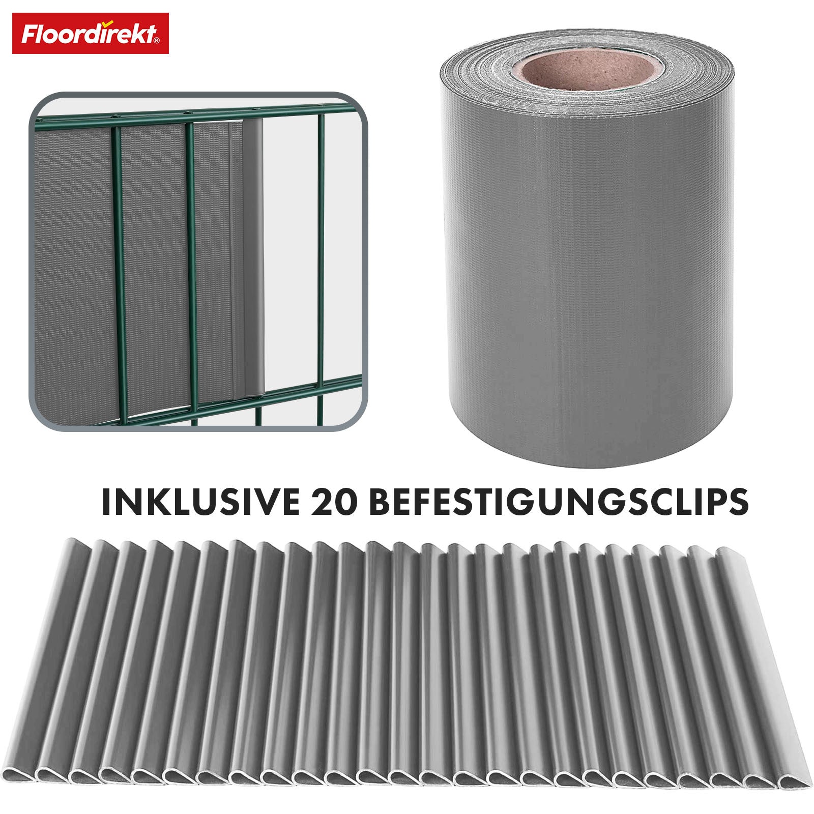 Sichtschutz, Kiesoptik für Balkon und Garten – Detailansicht 10