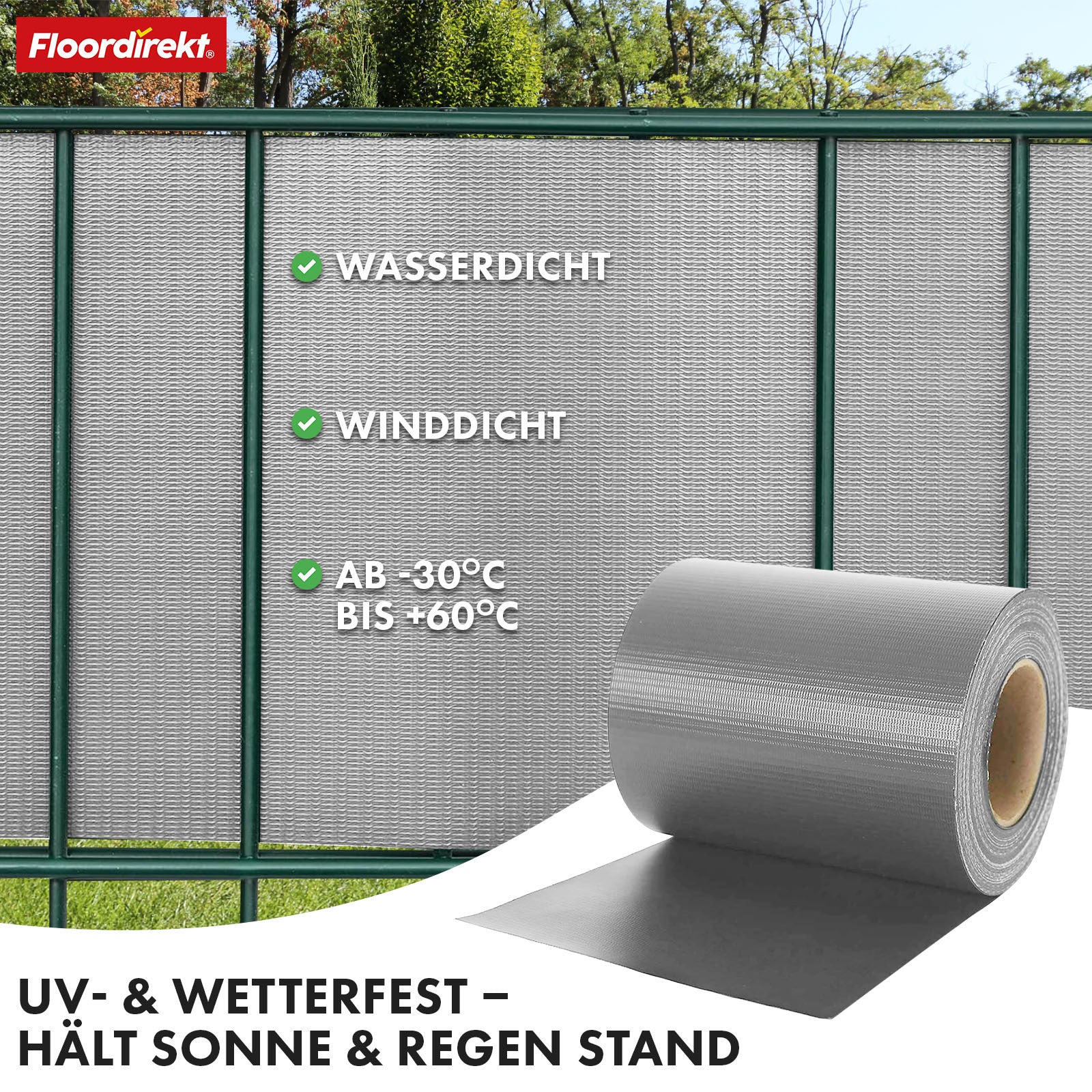 Sichtschutz, Kiesoptik für Balkon und Garten – Detailansicht 12
