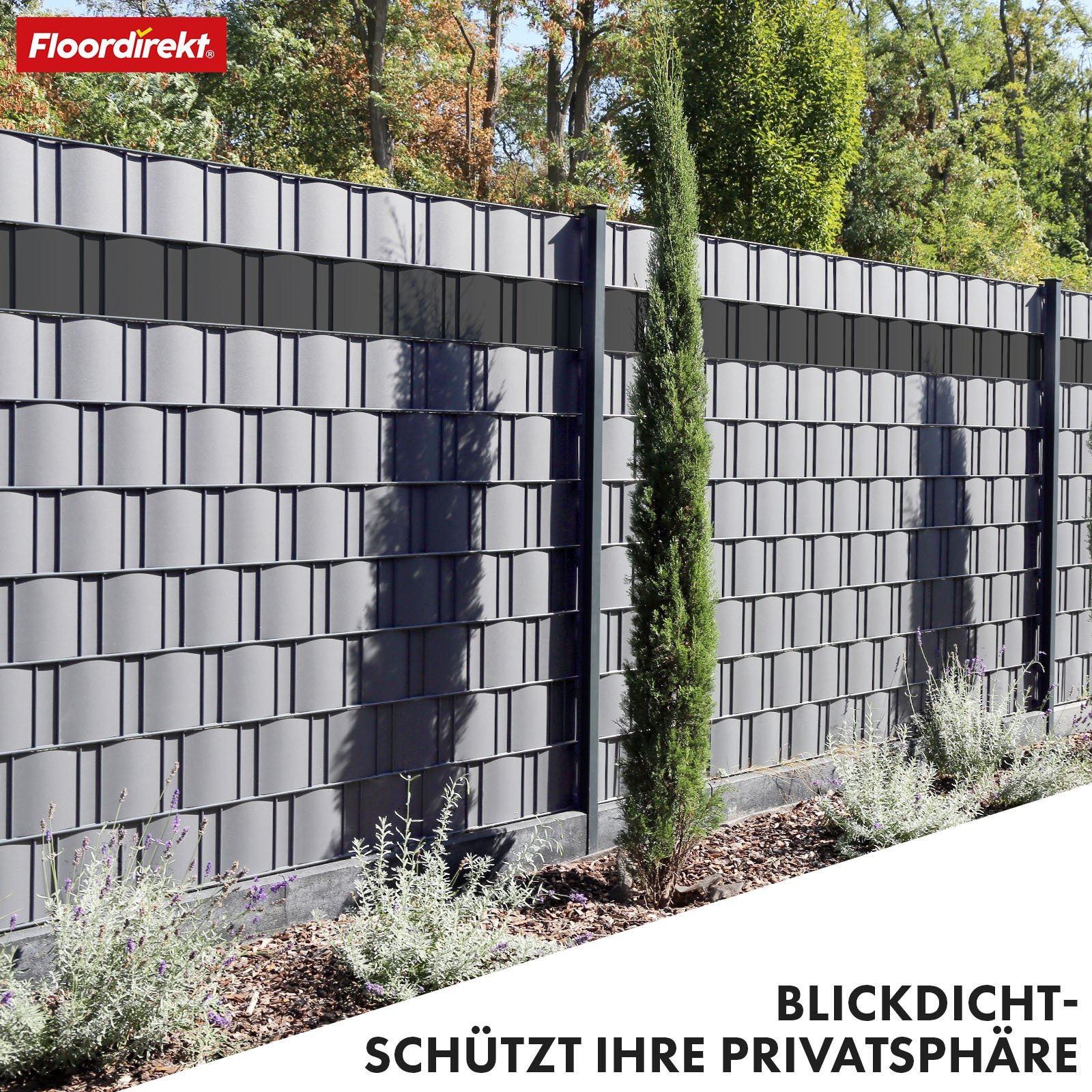 Sichtschutz, Kiesoptik für Balkon und Garten – Detailansicht 13