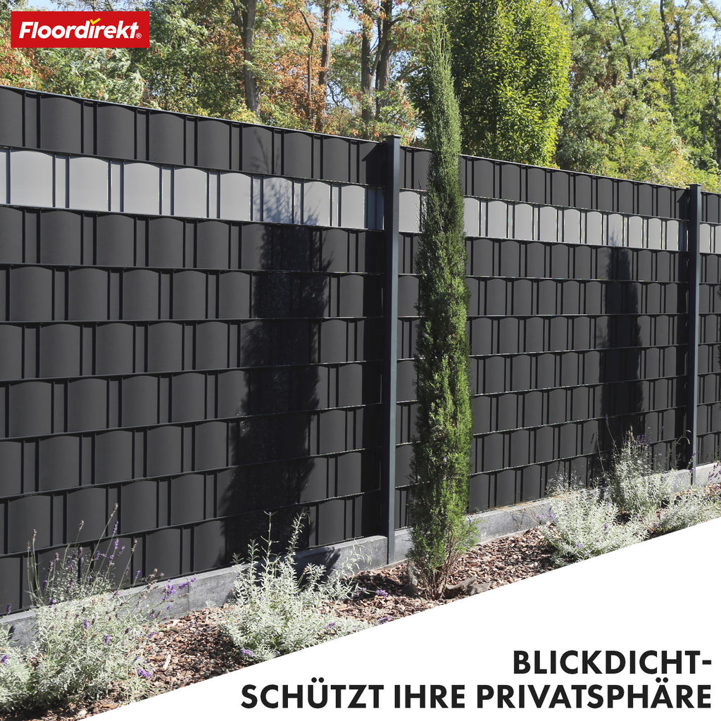 Sichtschutz, Kiesoptik für Balkon und Garten – Detailansicht 20