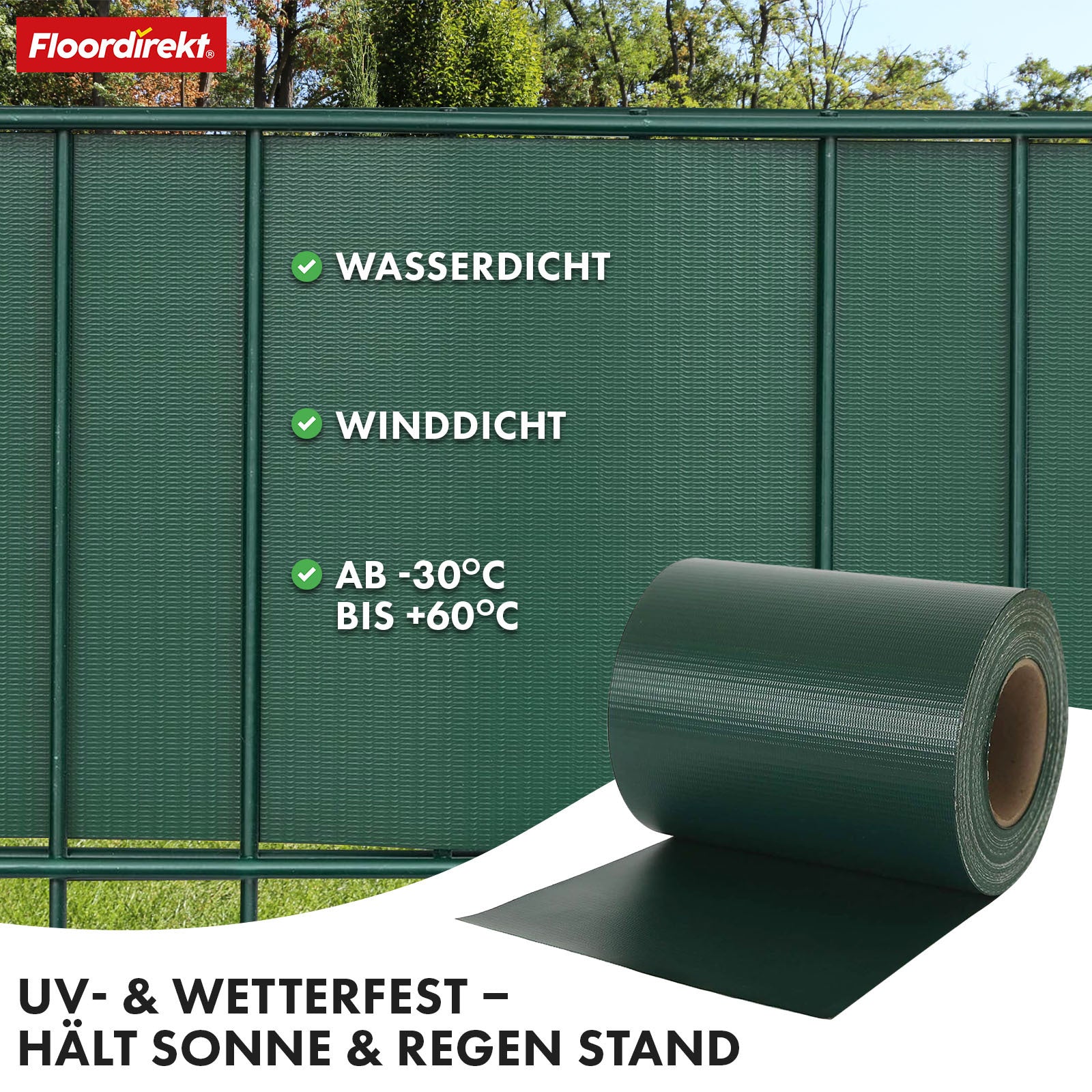 Sichtschutz, Kiesoptik für Balkon und Garten – Detailansicht 26