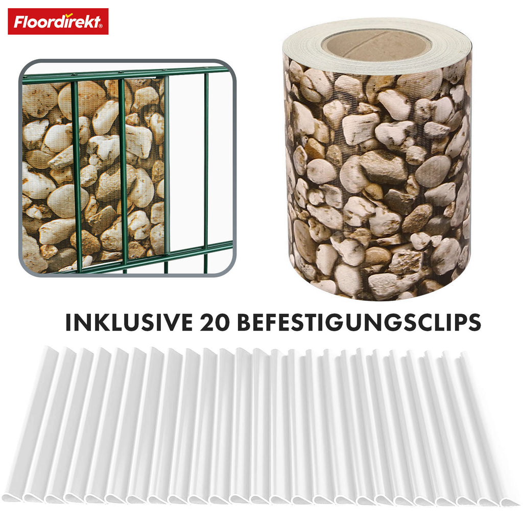 Sichtschutz, Kiesoptik für Balkon und Garten – Detailansicht 31