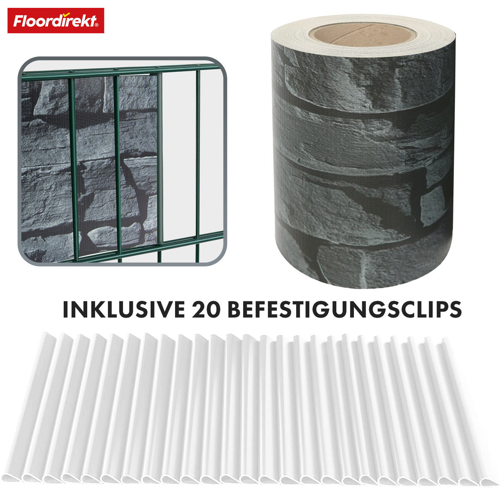 Sichtschutz, Kiesoptik für Balkon und Garten – Detailansicht 38
