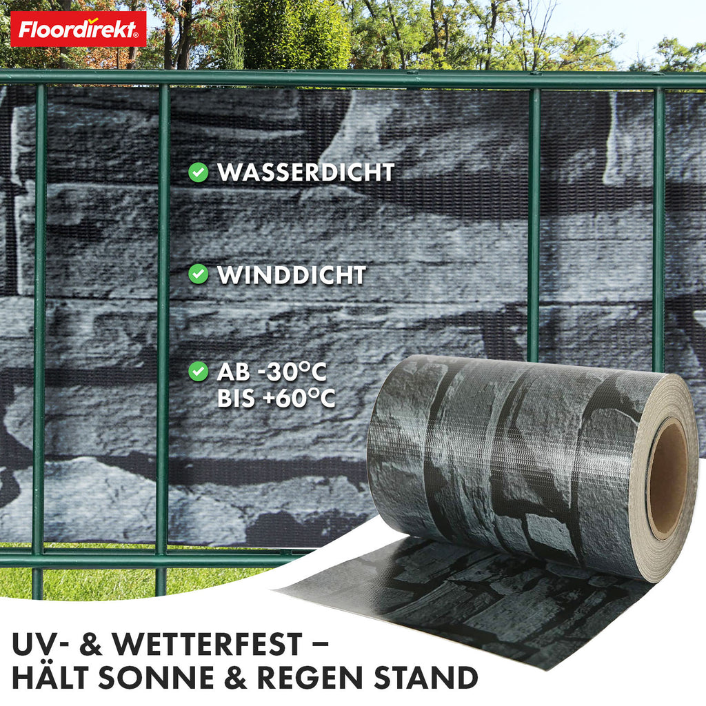Sichtschutz, Kiesoptik für Balkon und Garten – Detailansicht 40