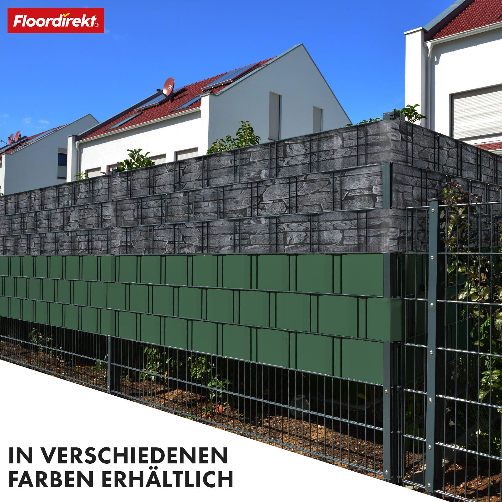 Sichtschutz, Kiesoptik für Balkon und Garten – Detailansicht 42