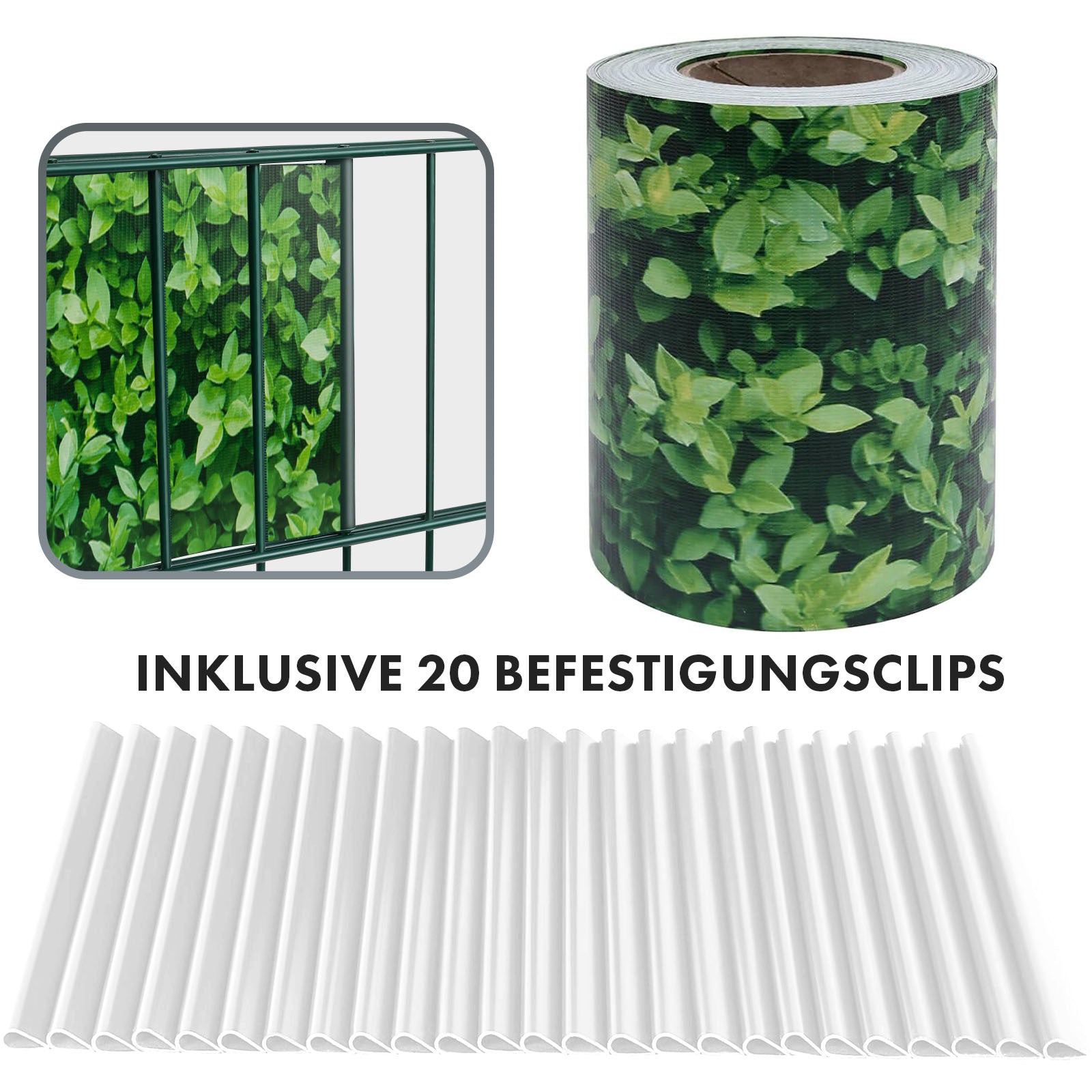 Sichtschutz, Kiesoptik für Balkon und Garten – Detailansicht 45