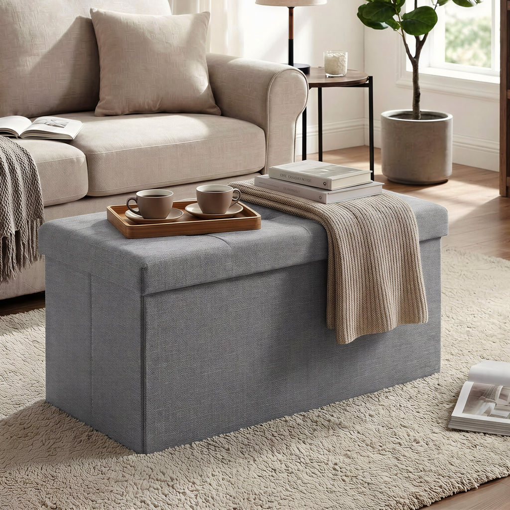 Sitzbank, Tintenschwarz für Schlafzimmer und Bett – Detailansicht 10