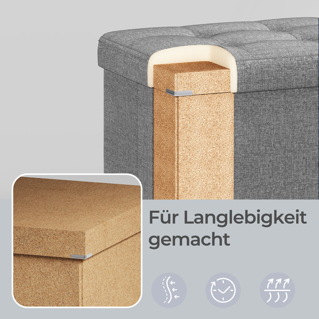 Sitzbank, Tintenschwarz für Schlafzimmer und Bett – Detailansicht 14
