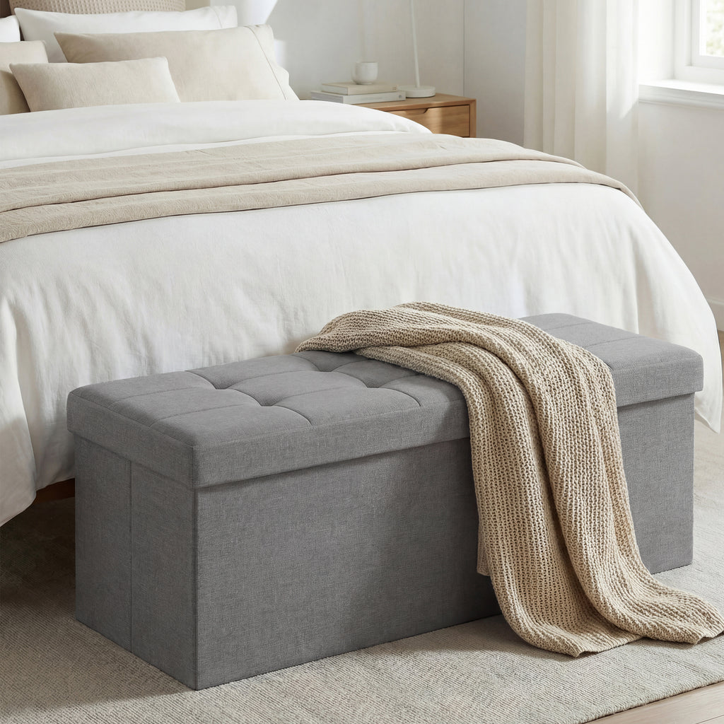 Sitzbank, Tintenschwarz für Schlafzimmer und Bett – Detailansicht 19