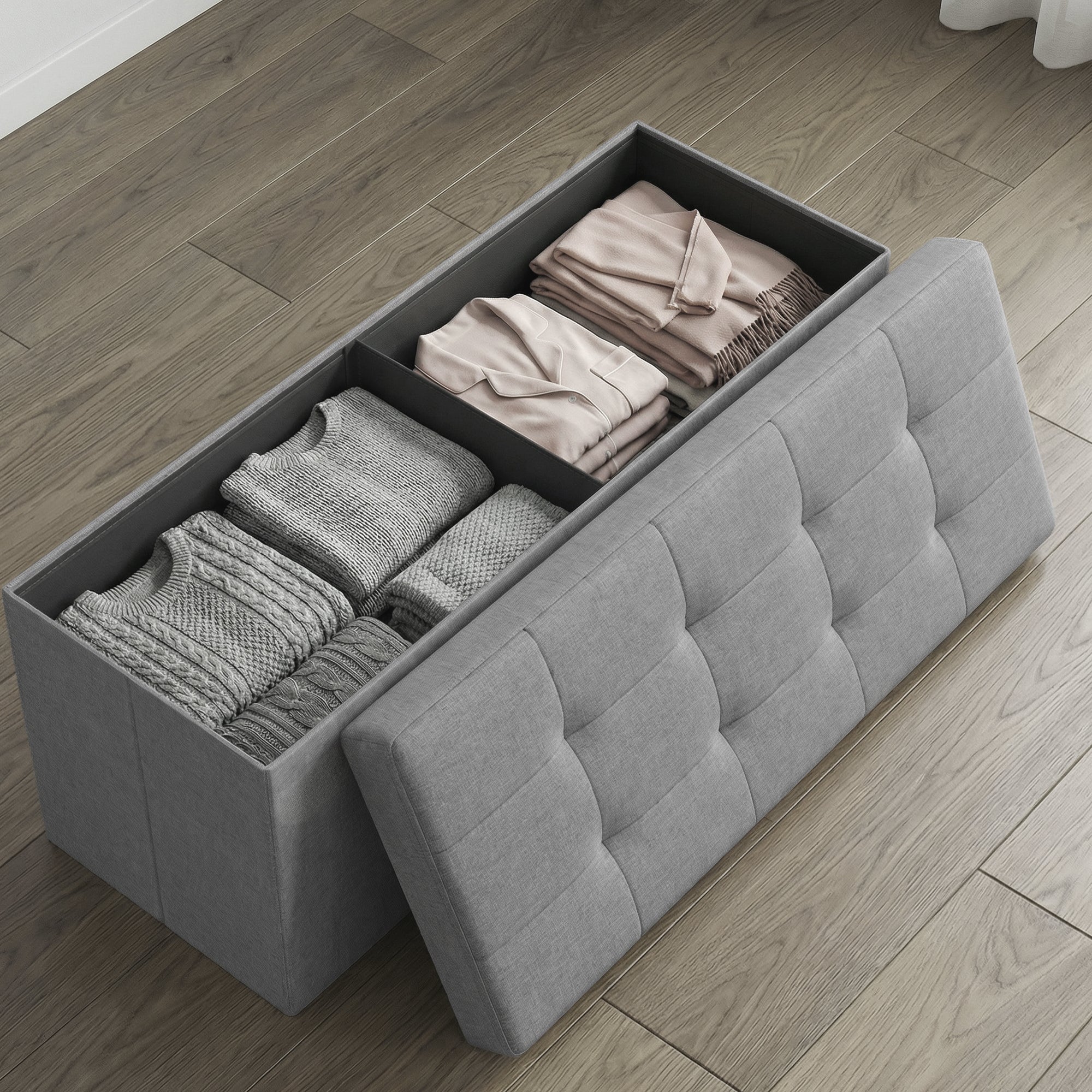 Sitzbank, Tintenschwarz für Schlafzimmer und Bett – Detailansicht 20