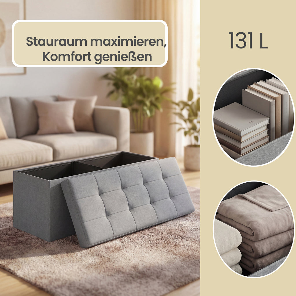 Sitzbank, Tintenschwarz für Schlafzimmer und Bett – Detailansicht 22
