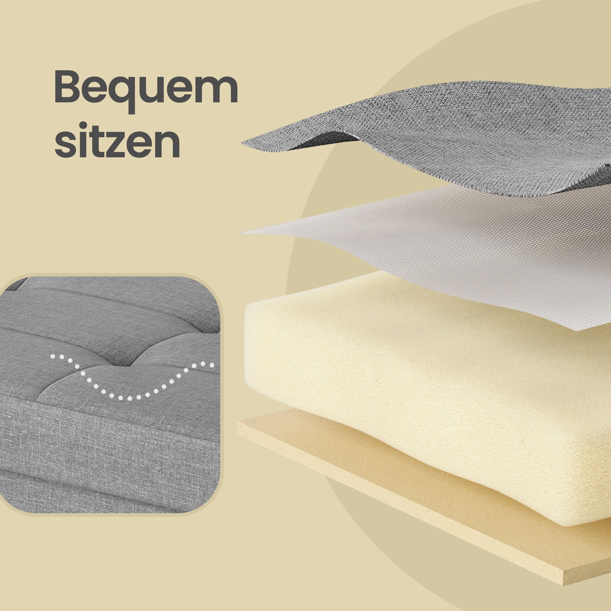 Sitzbank, Tintenschwarz für Schlafzimmer und Bett – Detailansicht 23