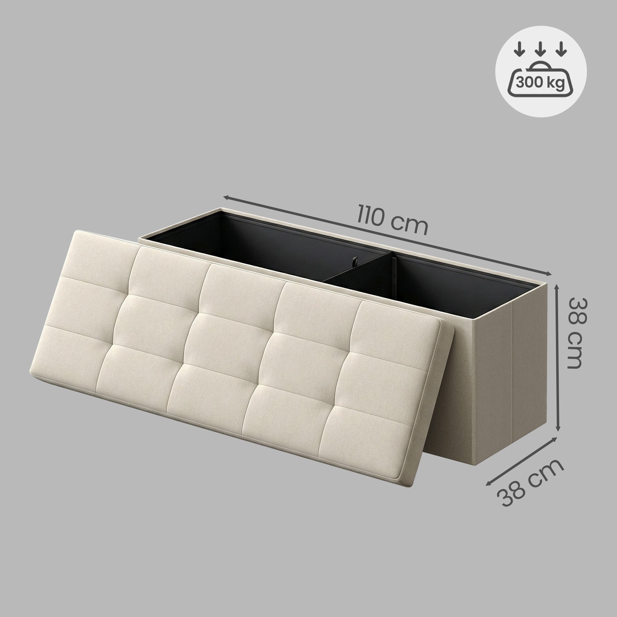 Sitzbank, Tintenschwarz für Schlafzimmer und Bett – Detailansicht 30