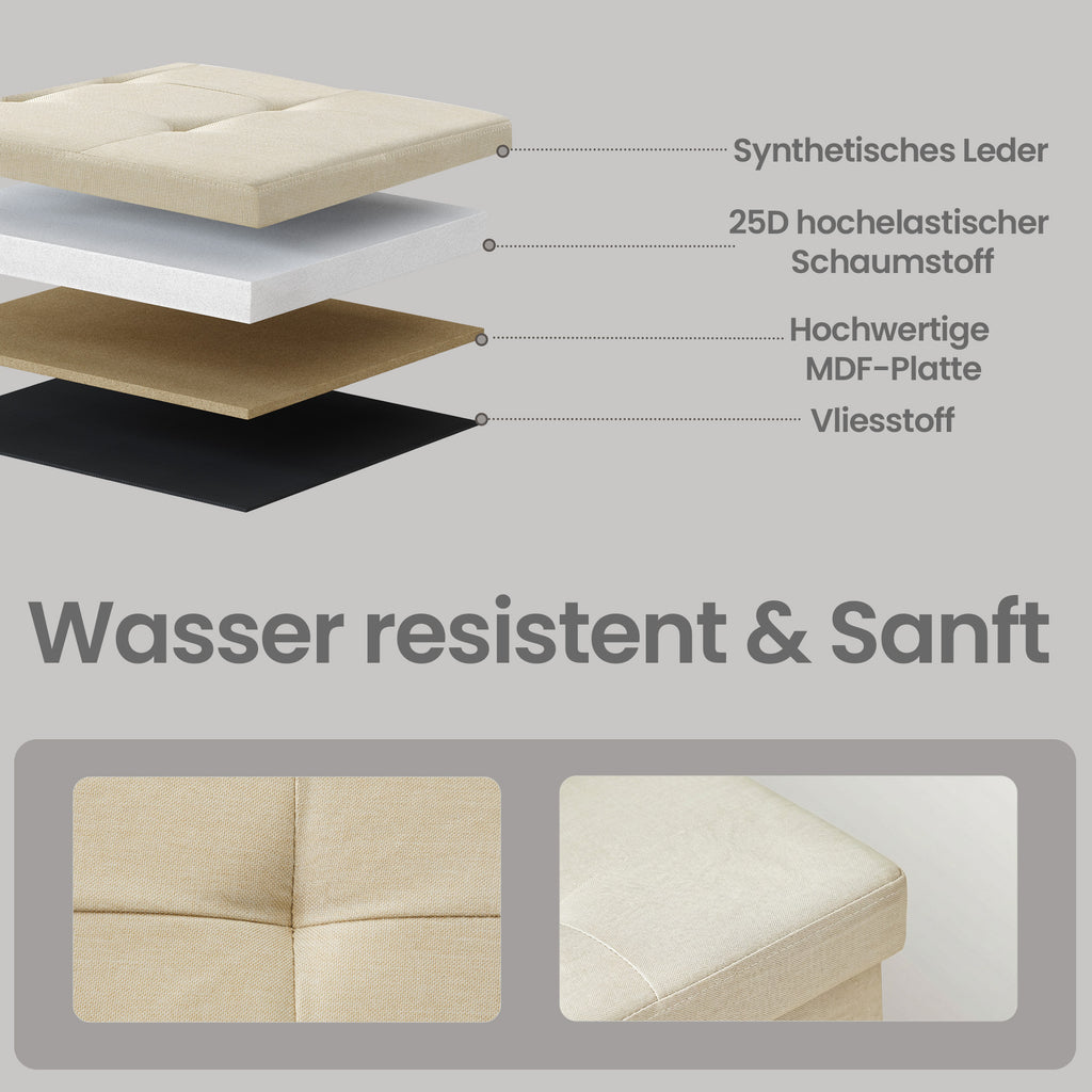 Sitzbank, Tintenschwarz für Schlafzimmer und Bett – Detailansicht 32
