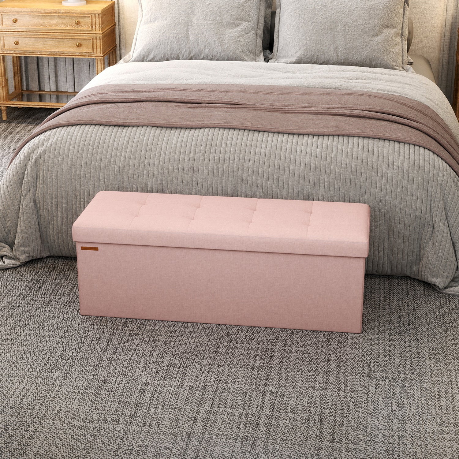 Sitzbank, Tintenschwarz für Schlafzimmer und Bett – Detailansicht 43