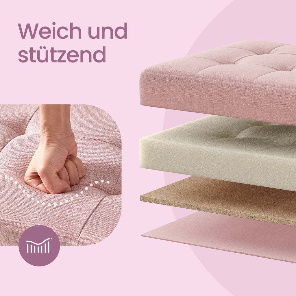 Sitzbank, Tintenschwarz für Schlafzimmer und Bett – Detailansicht 45