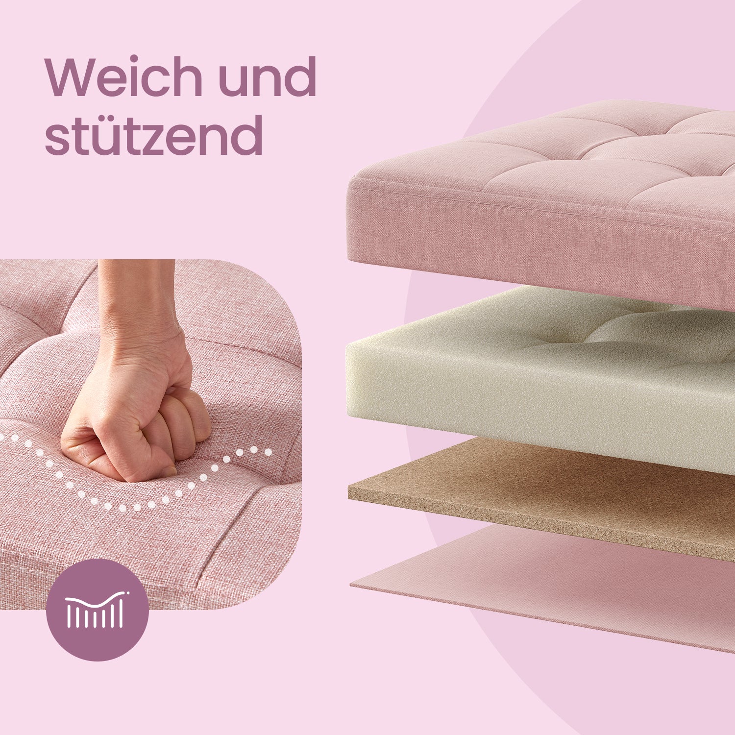 Sitzbank, Tintenschwarz für Schlafzimmer und Bett – Detailansicht 45