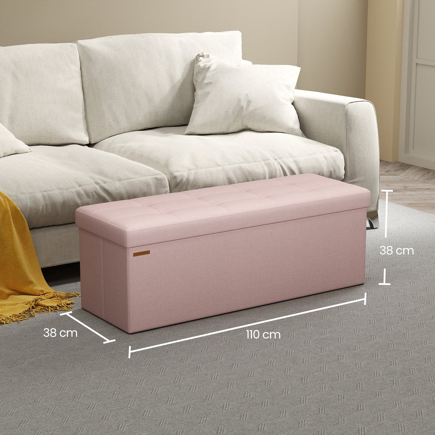 Sitzbank, Tintenschwarz für Schlafzimmer und Bett – Detailansicht 48