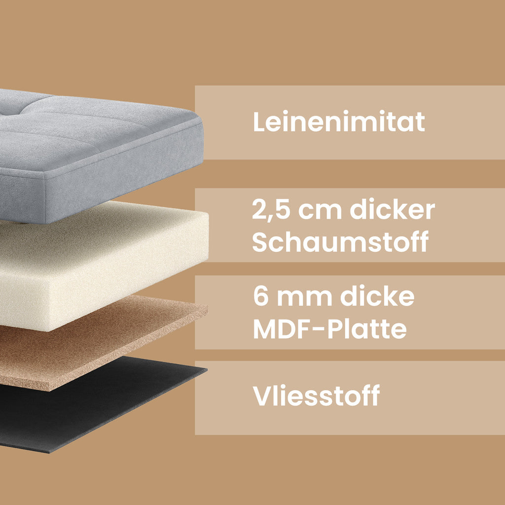 Sitzhocker mit Stauraum, Samt für Eingangsbereich und Alltag – Detailansicht 20