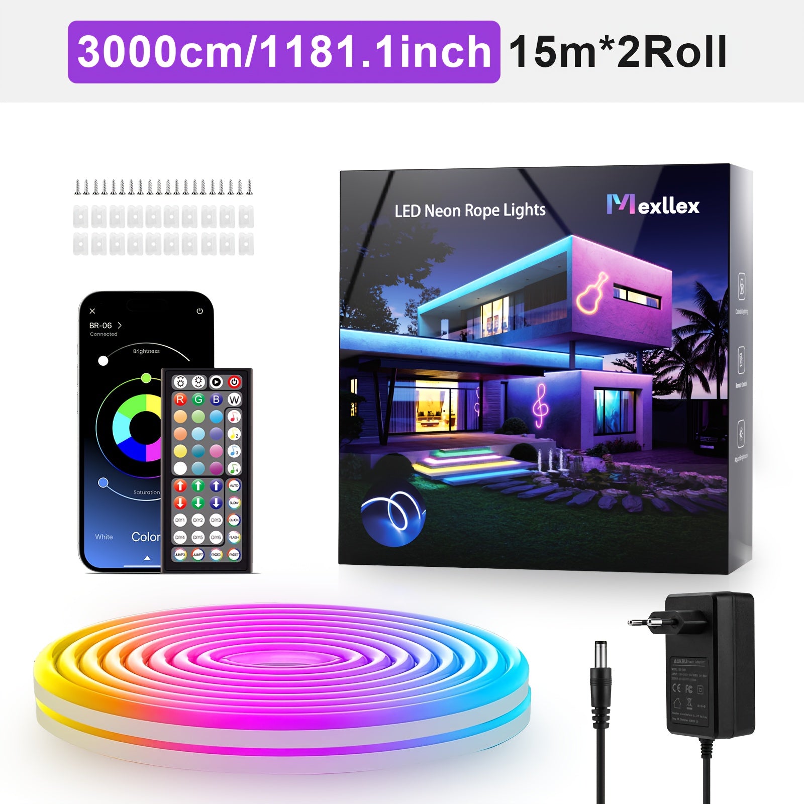 Smart-APP-LED-Lichterkette, LED-Beleuchtung für Schlafzimmer und Bett – Detailansicht 8