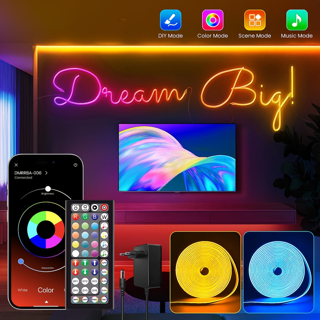 Smart-APP-LED-Lichterkette, LED-Beleuchtung für Schlafzimmer und Bett – Detailansicht 10