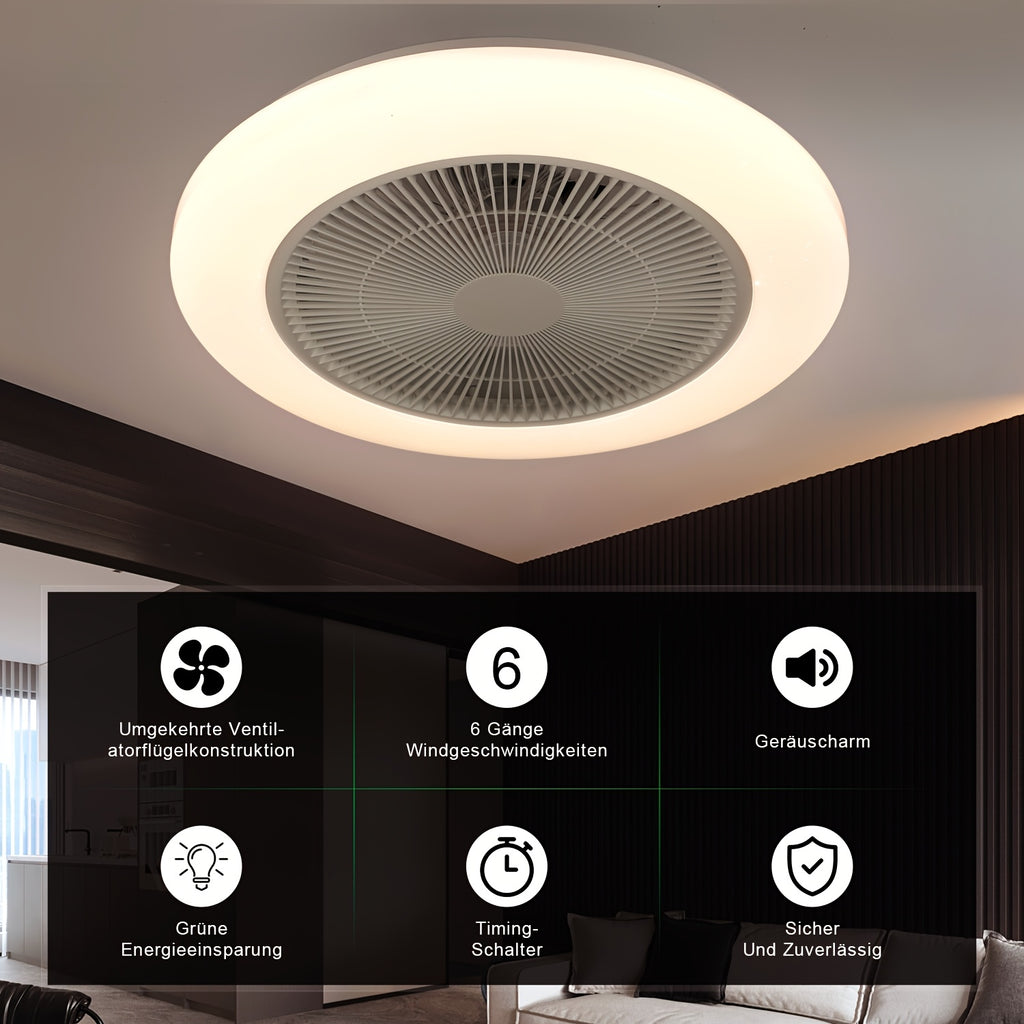 Smart Deckenventilator, weiß+ für Küche und Essbereich – Detailansicht 7
