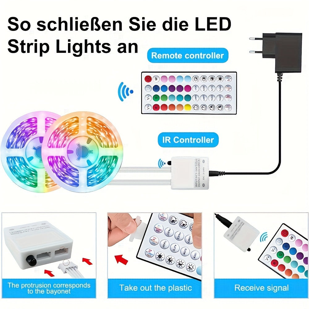 Smart LED Streifen Lichter, LED-Beleuchtung für Schlafzimmer und Bett – Detailansicht 5