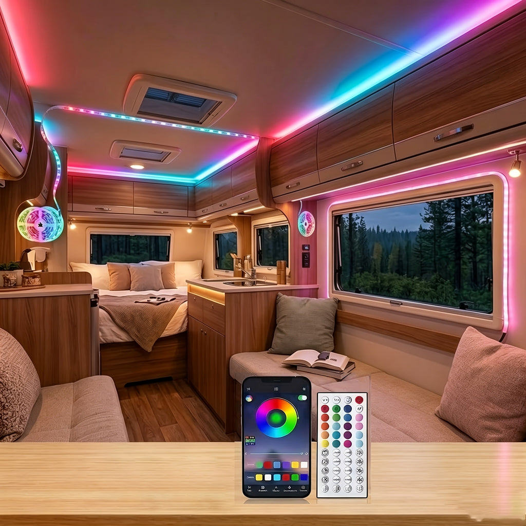 Smart LED Streifen Lichter, LED-Beleuchtung für Schlafzimmer und Bett – Detailansicht 12