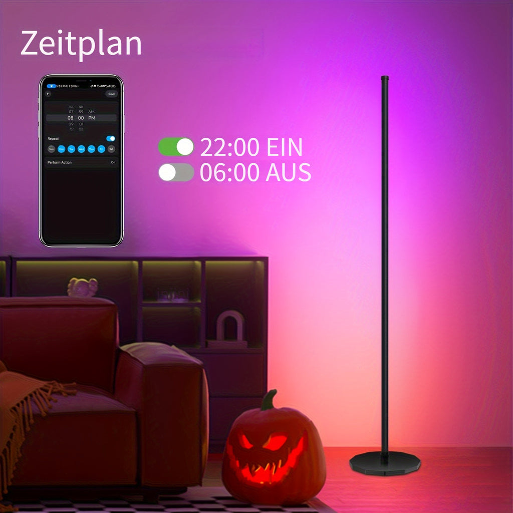 Smart RGB+ICW LED Stehlampe, LED-Beleuchtung für Schlafzimmer und Bett – Detailansicht 8