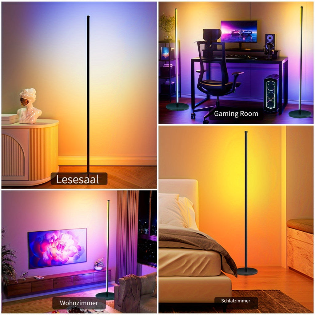 Smart RGB+ICW LED Stehlampe, LED-Beleuchtung für Schlafzimmer und Bett – Detailansicht 10