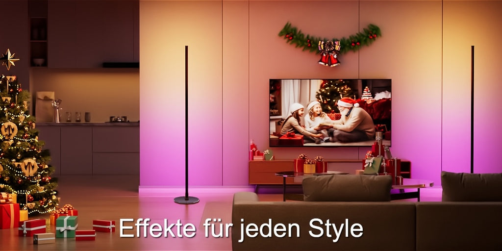 Smart RGB+ICW LED Stehlampe, LED-Beleuchtung für Schlafzimmer und Bett – Detailansicht 13