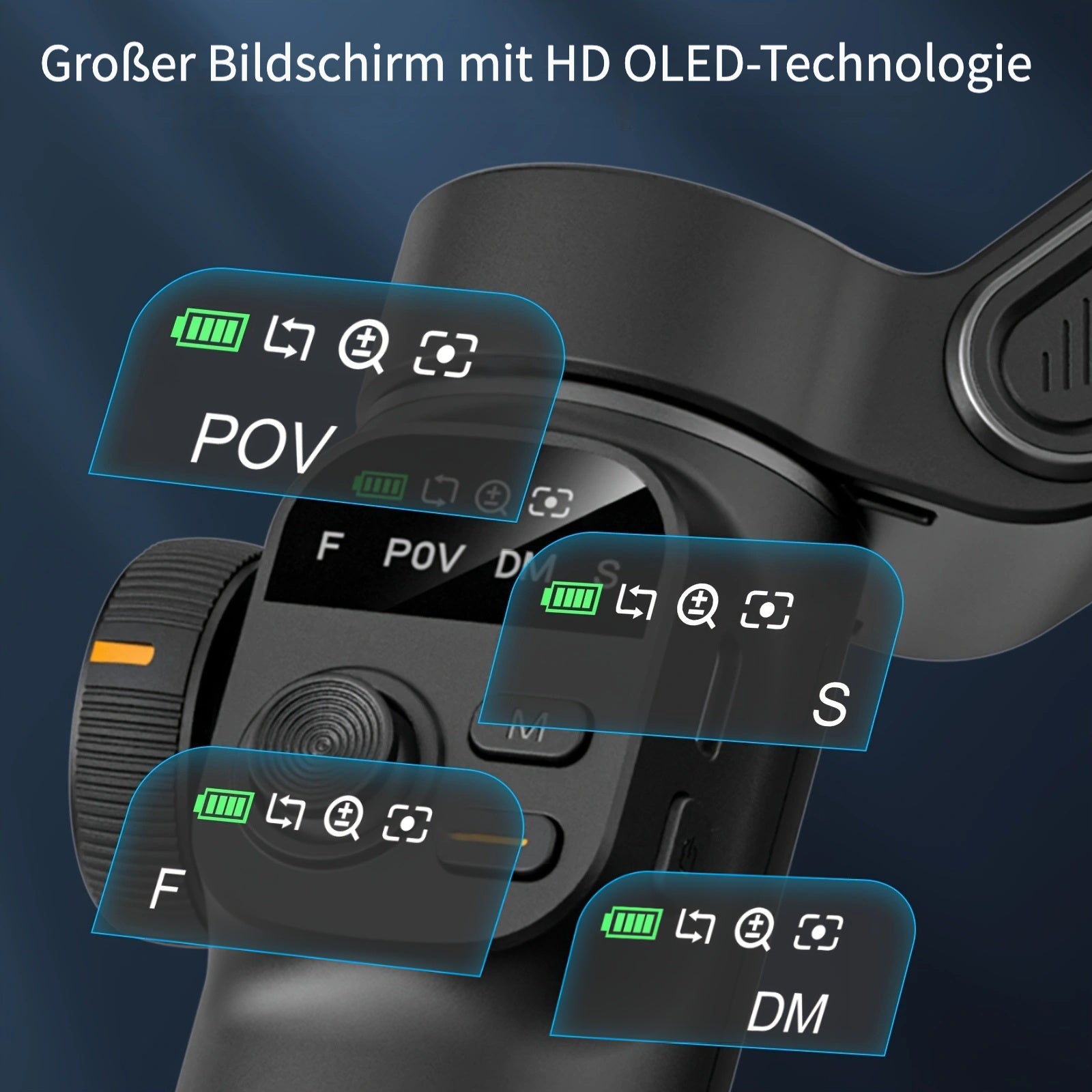 Smart X2 Handy-Stabilisator Gimbal Outdoor, faltbar für Schlafzimmer und Bett – Detailansicht 3