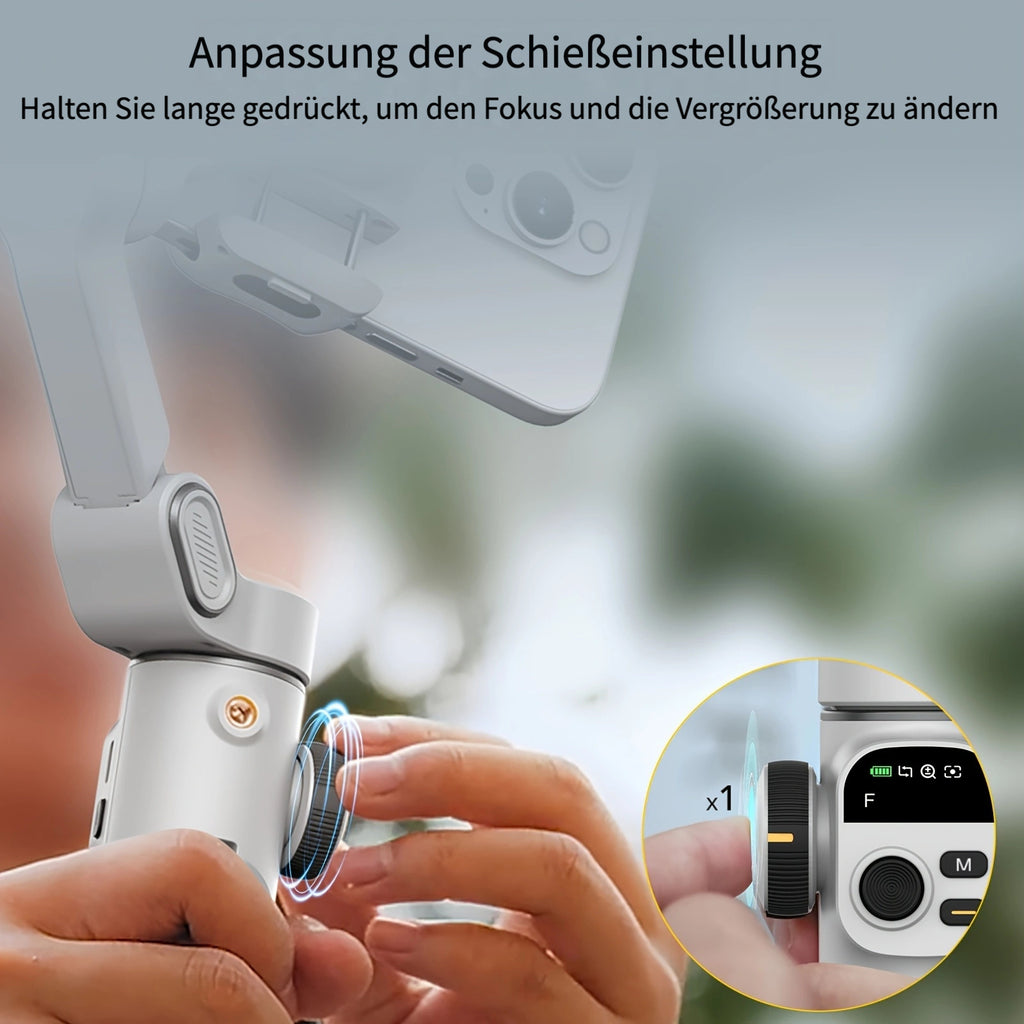 Smart X2 Handy-Stabilisator Gimbal Outdoor, faltbar für Schlafzimmer und Bett – Detailansicht 5