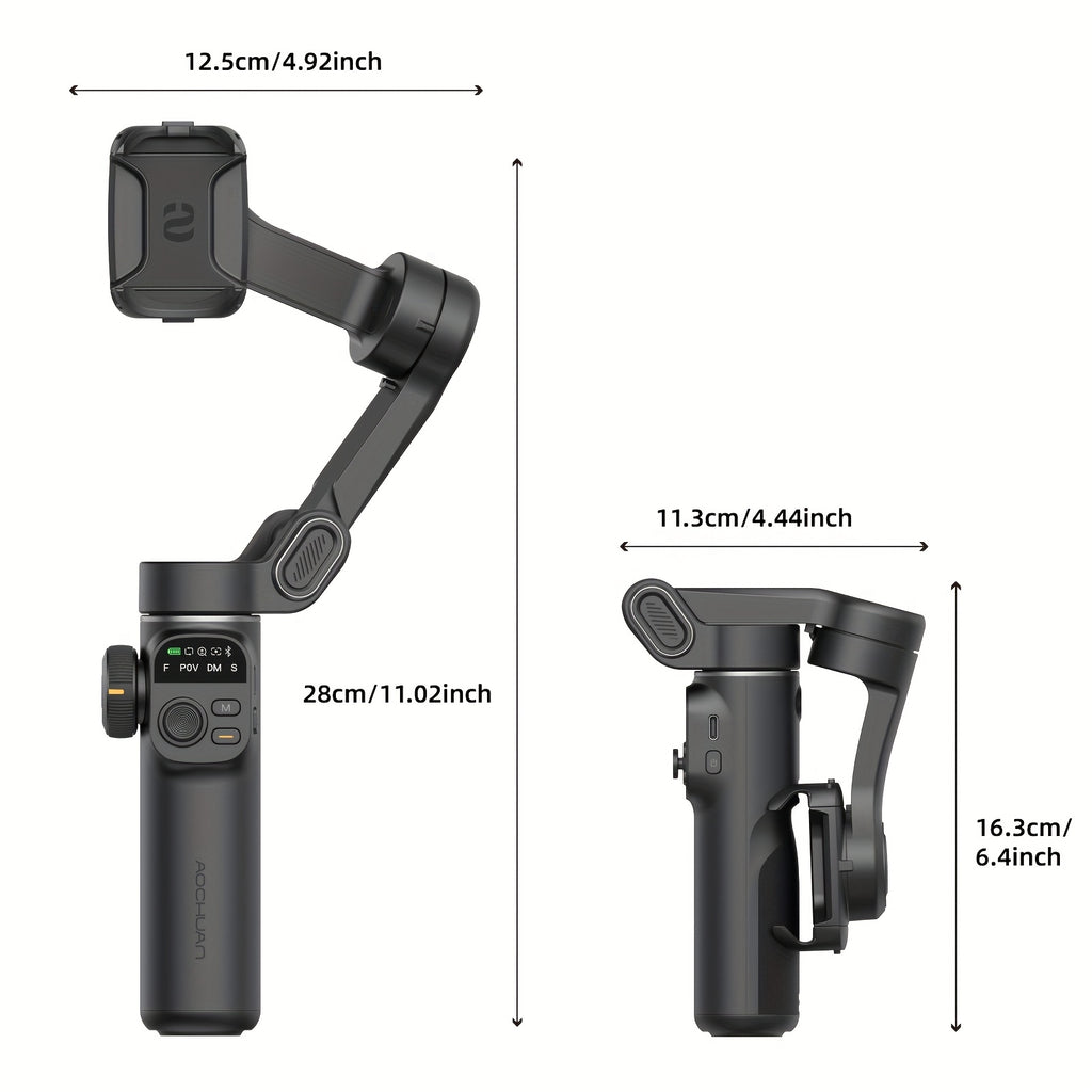 Smart X2 Handy-Stabilisator Gimbal Outdoor, faltbar für Schlafzimmer und Bett – Detailansicht 17