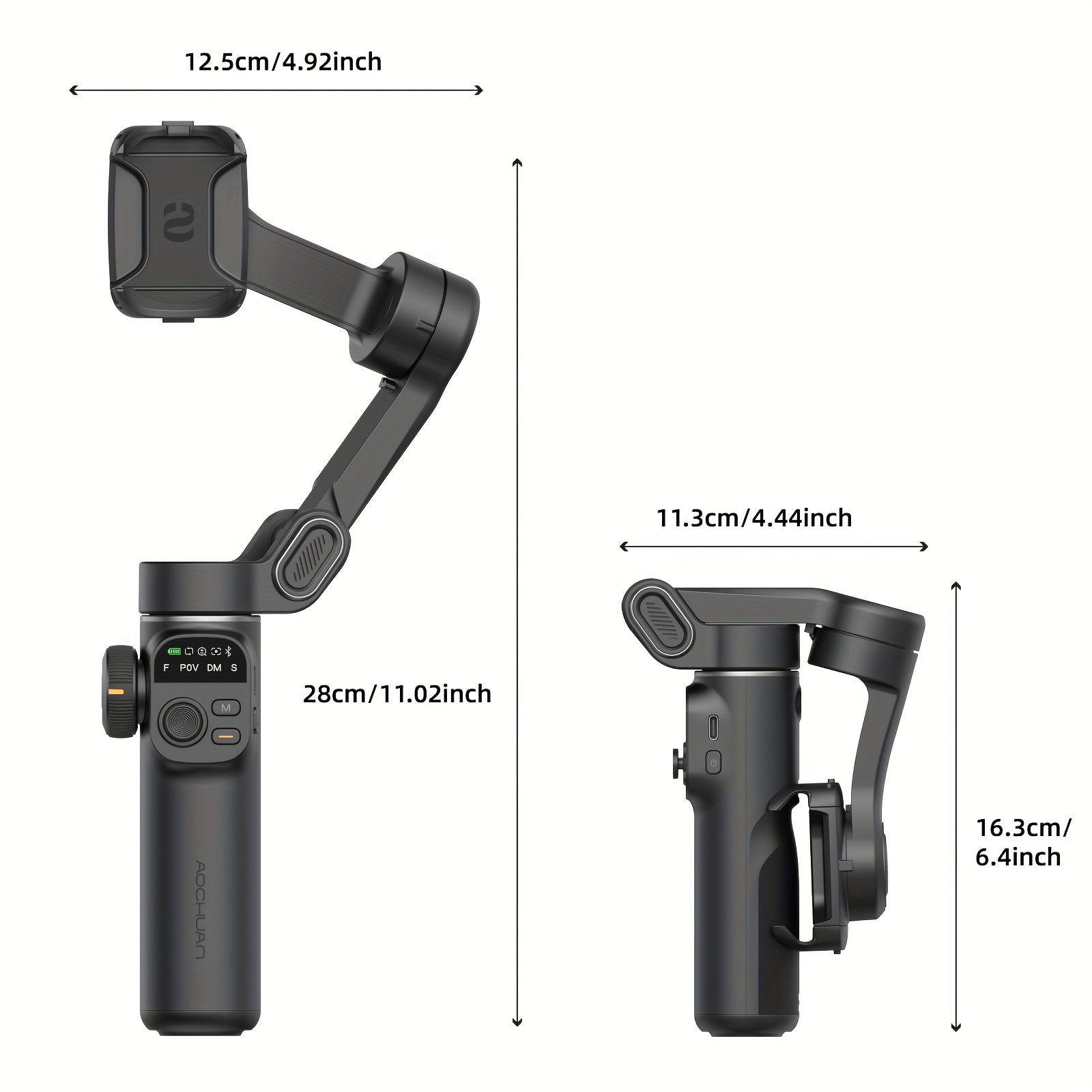 Smart X2 Handy-Stabilisator Gimbal Outdoor, faltbar für Schlafzimmer und Bett – Detailansicht 17
