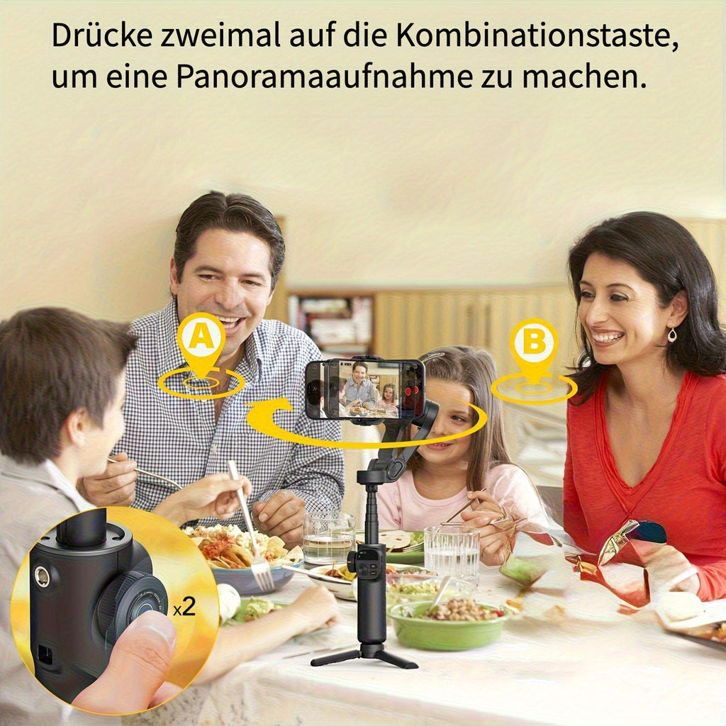 Smart X2 Handy-Stabilisator Gimbal Outdoor, faltbar für Schlafzimmer und Bett – Detailansicht 18