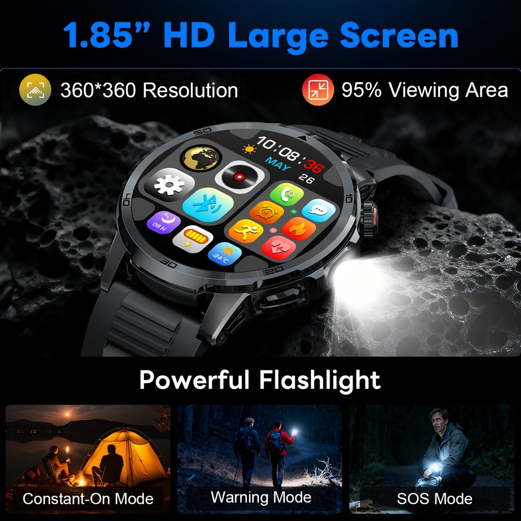 Smartwatch, 1000mAh für Android und iOS – Detailansicht 11