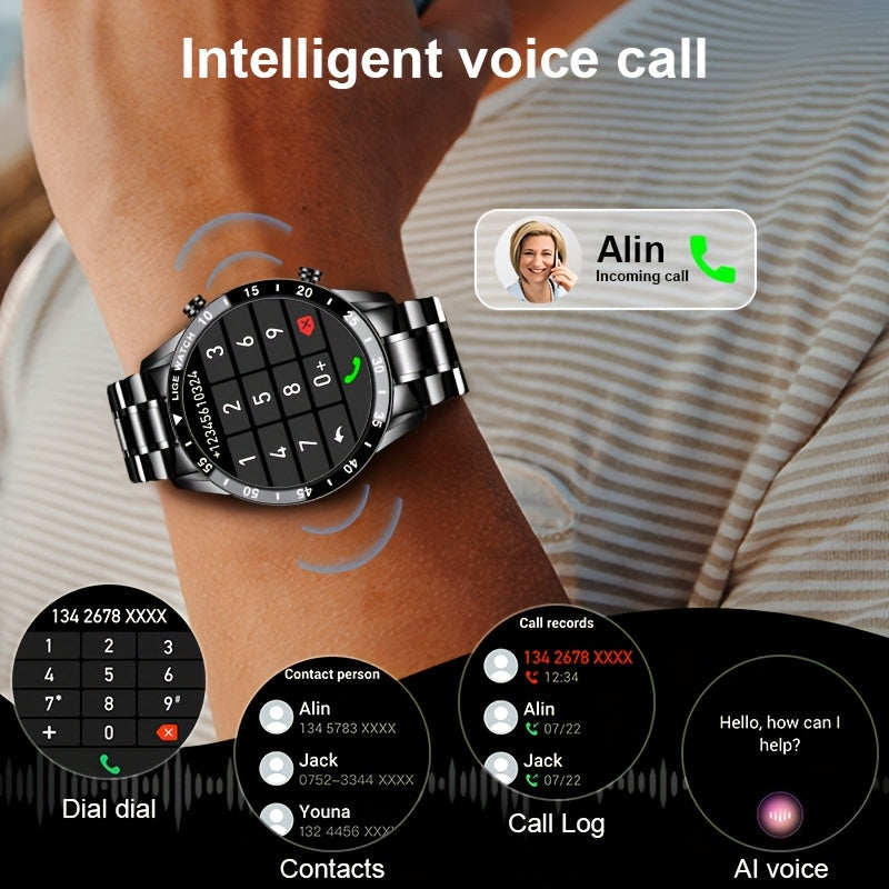 Smartwatch, 3,53 cm für Android iPhone und Männer – Detailansicht 13