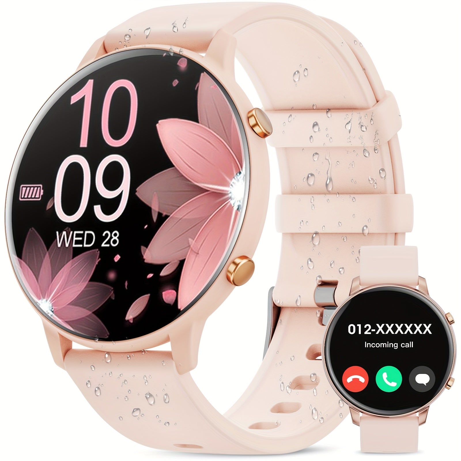 Smartwatch, 3,53 cm für Damen und Herren – Hauptansicht
