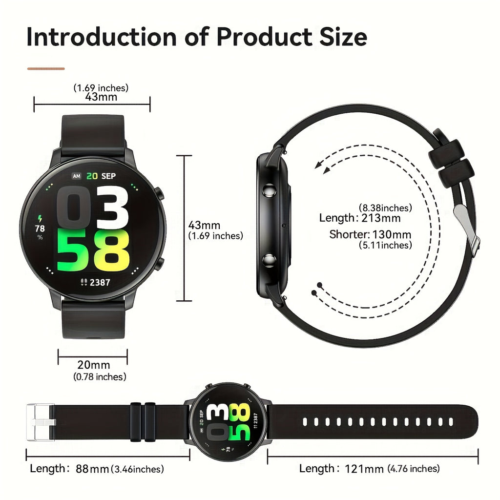 Smartwatch, 3,53 cm für Damen und Herren – Detailansicht 20
