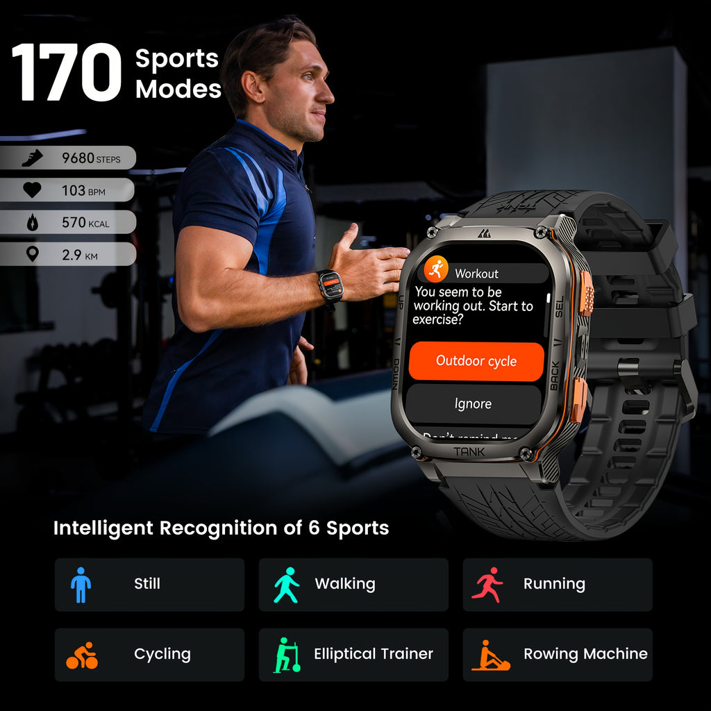 Smartwatch, 3,63 cm für Haustiere und Zuhause – Detailansicht 2