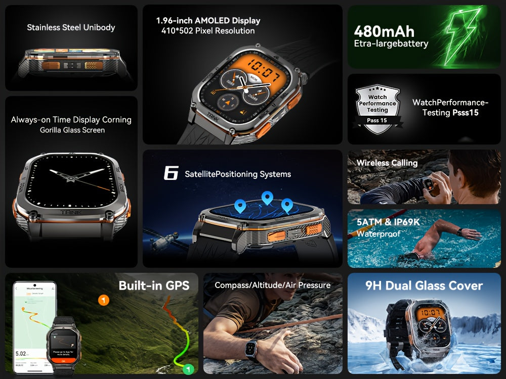 Smartwatch, 3,63 cm für Haustiere und Zuhause – Detailansicht 5