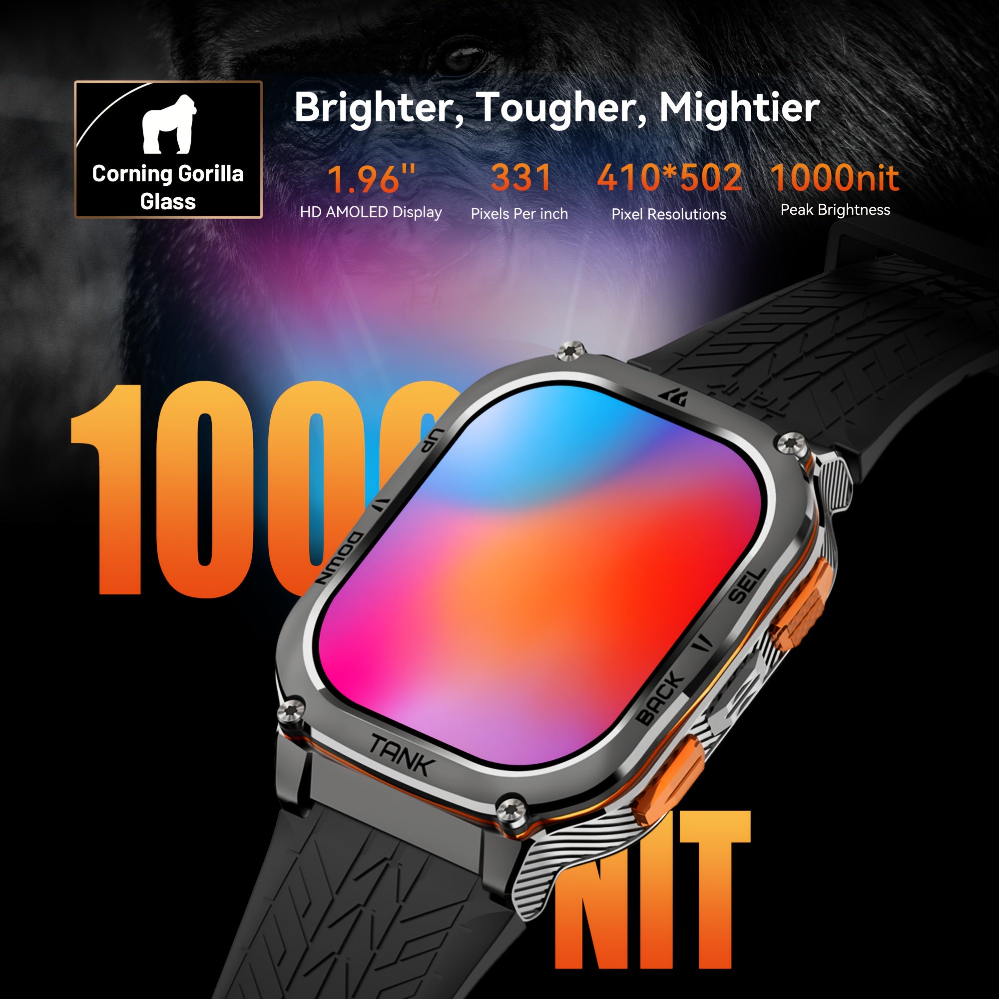 Smartwatch, 3,63 cm für Haustiere und Zuhause – Detailansicht 12