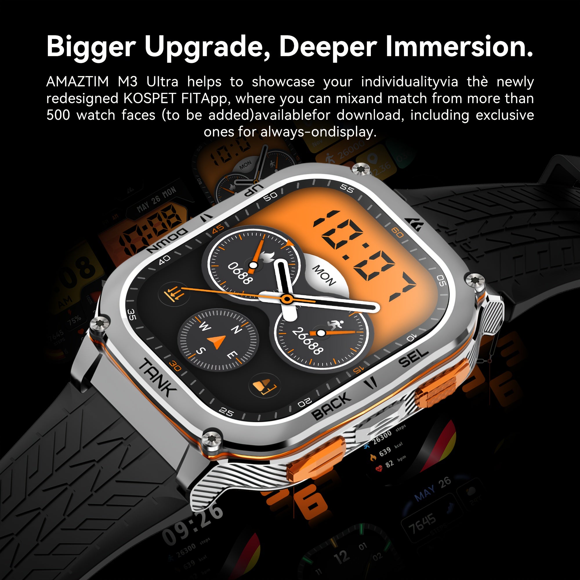 Smartwatch, 3,63 cm für Haustiere und Zuhause – Detailansicht 14
