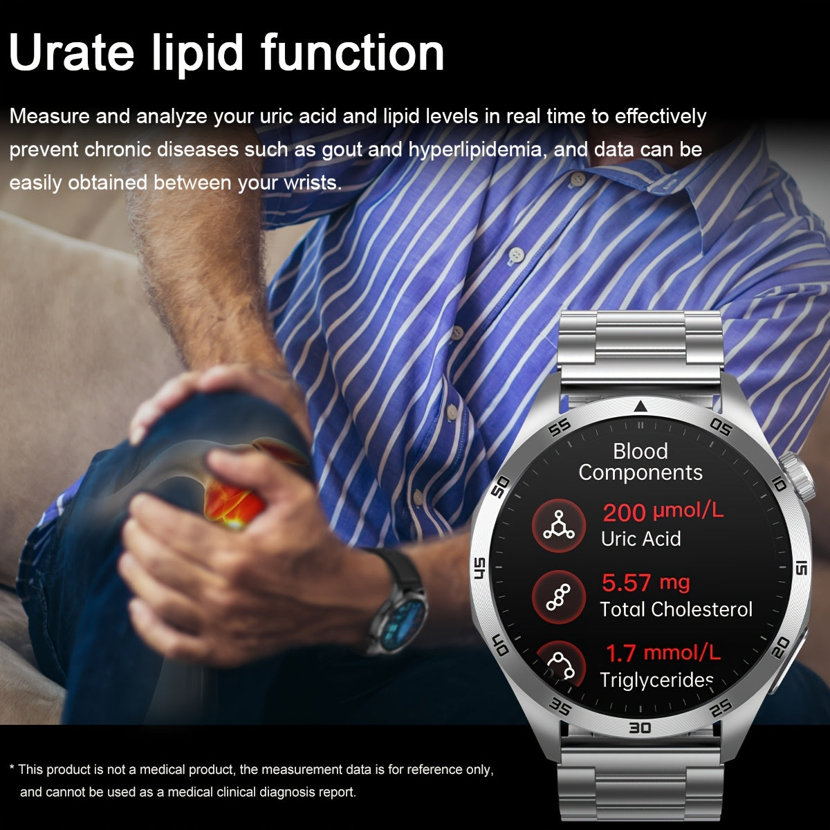 Smartwatch, 3,63cm für Android und IOS Telefone – Detailansicht 3